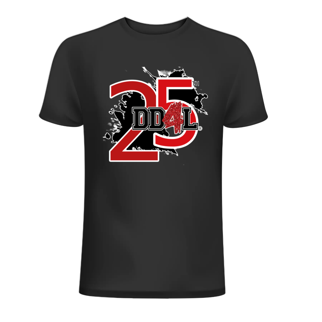 "LIMITED EDITION" DD4L 25TH SPLATTER TEE