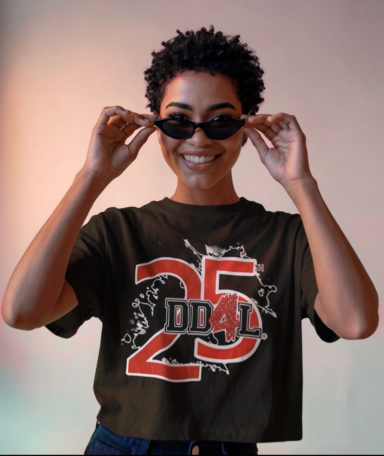 "LIMITED EDITION" DD4L 25TH SPLATTER TEE